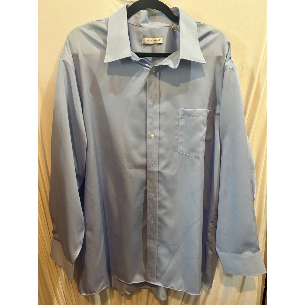 Joseph Abboud Mens‎ Dress Shirt Long Sleeve Blue Button Down
